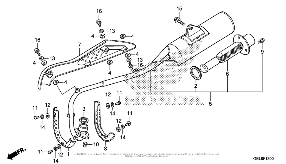 HONDA CRF50 Motorcycle Muffler