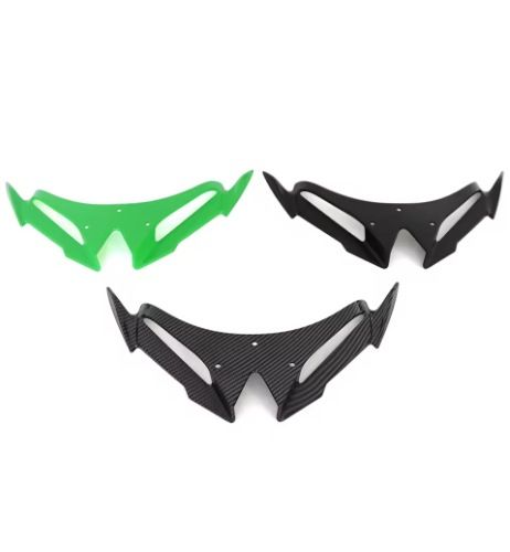 Motorcycle aerodynamic wing display